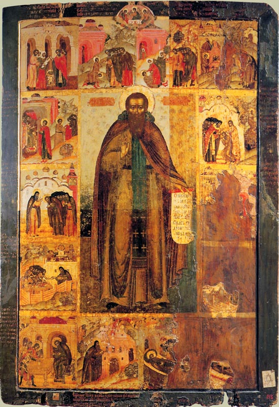feodosiy pecherskiy zhitiynaya ikona xvii vek