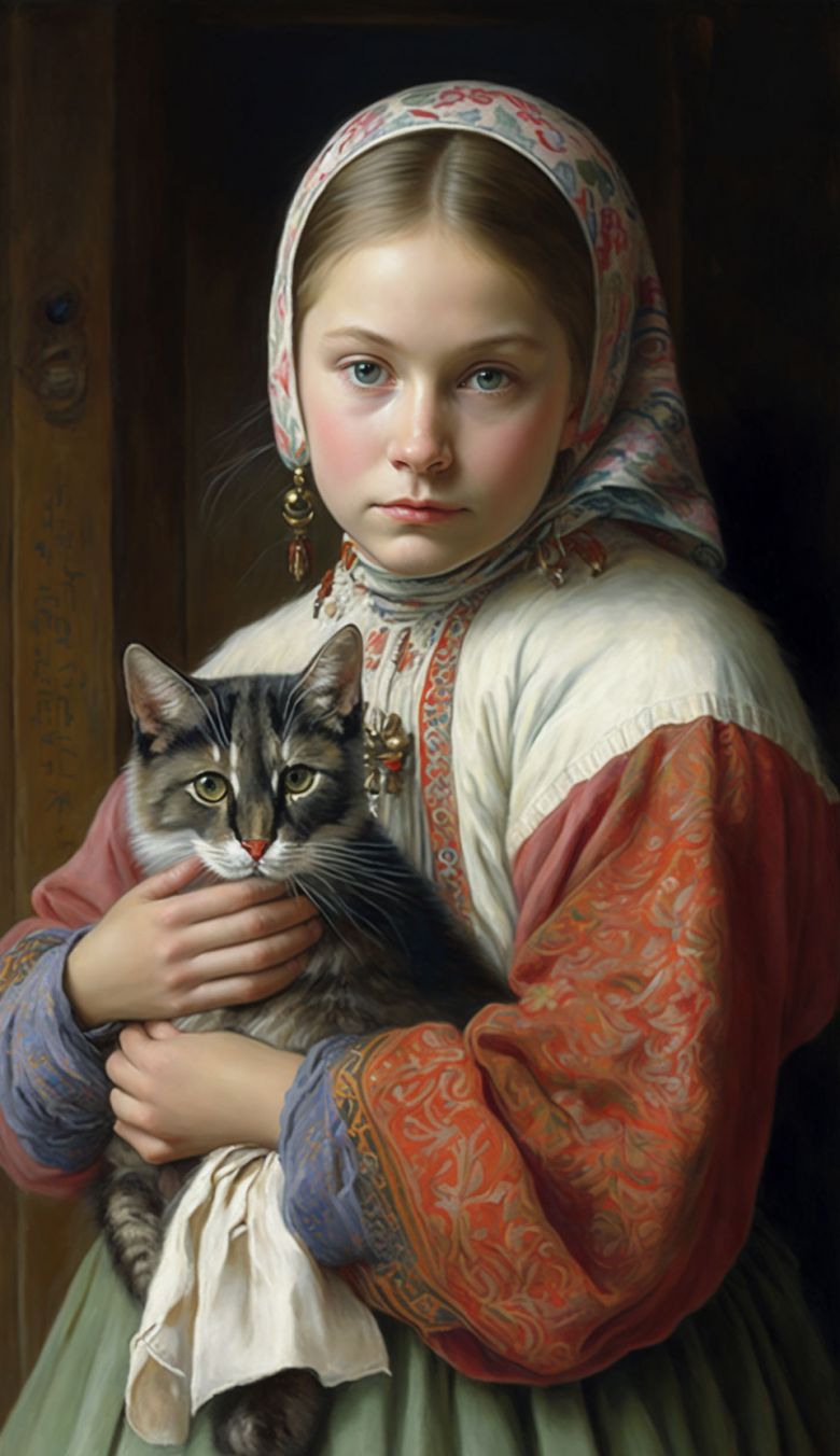 1677416698 2russian folk clothes a gir