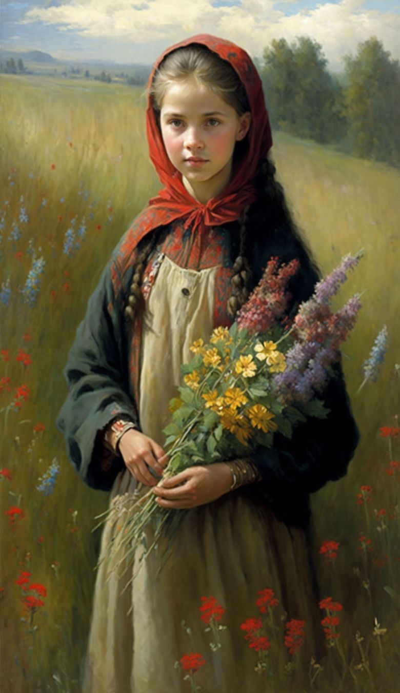 1677416749 6russian folk clothes a gir